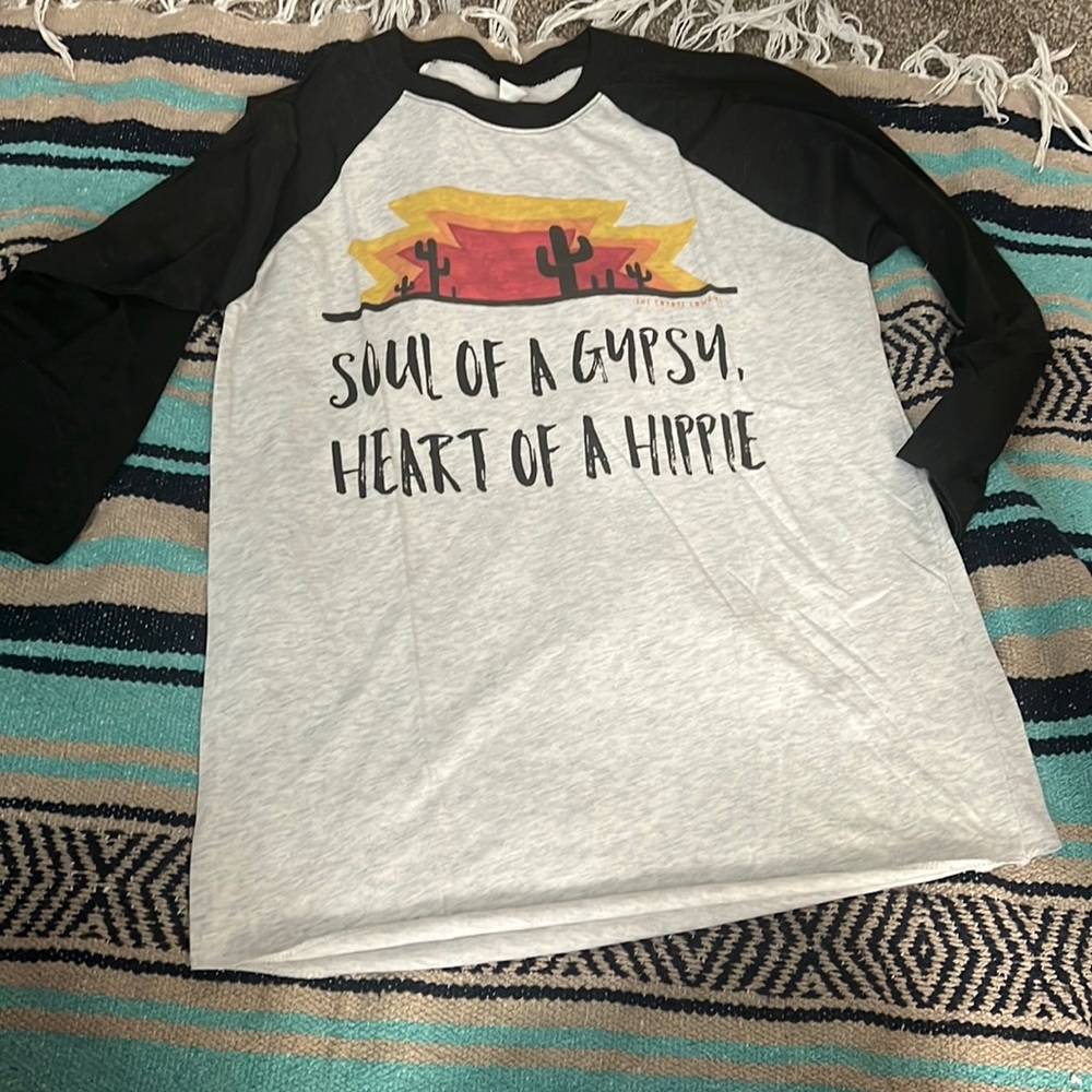 Coyote cowgirl western boho graphic shirt - Picture 2 of 4